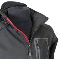 Kam KV39 Soft Shell Rain & Wind Resistant Removable Hood Jacket