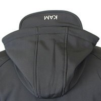 Kam KV39 Soft Shell Rain & Wind Resistant Removable Hood Jacket