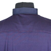 Mish Mash Chestnut Poly Cotton Stretch Mix Micro Pattern Polo