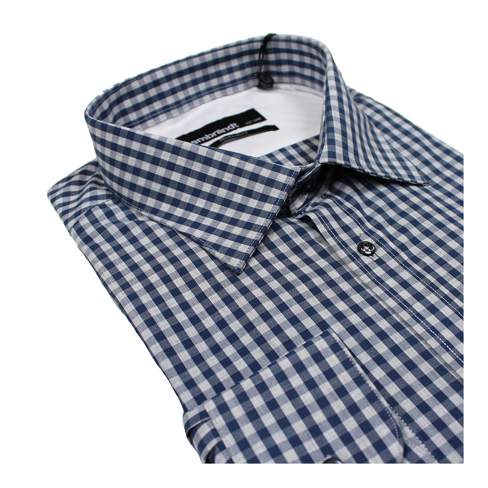 Rembrandt SF2575 Fine Check Regular Fit Shirt