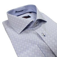 Casa Moda 3829521 Pure Cotton Self Pattern Modern Collar Style Shirt