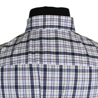 Casa Moda 9829051 Pure Cotton Multi Check  Button Down Collar Shirt
