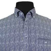 Casa Moda 9829792 Stretch Cotton Dot Print Fashion Shirt