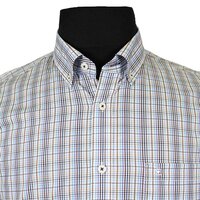 Casa Moda 9828951 Pure Cotton Multi Check Buttondown Collar Fashion Shirt