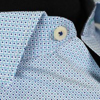 Casa Moda 9829767 Pure Cotton Micro Dot Print Shirt