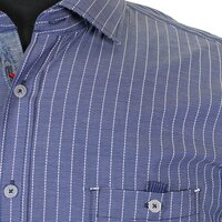 Casa Moda 9829058 Stretch Cotton Vertical Stripe Fashion Shirt