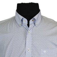 Casa Moda 9829424 Pure Cotton Mini Print Buttondown Collar Fashion Shirt