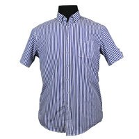 Casa Moda 9829783 Pure Cotton Bengal Stripe Buttondown Collar Shirt