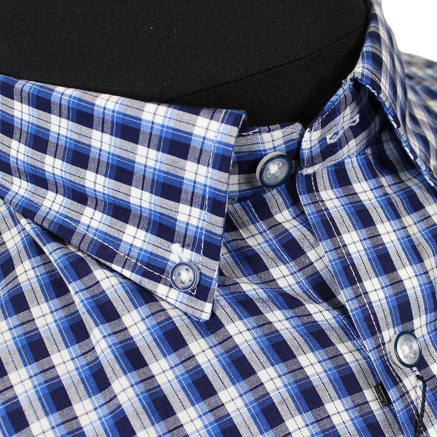 Kam 6145 Poly Cotton Mix Classic Check Shirt - KAM Jeans Available ...