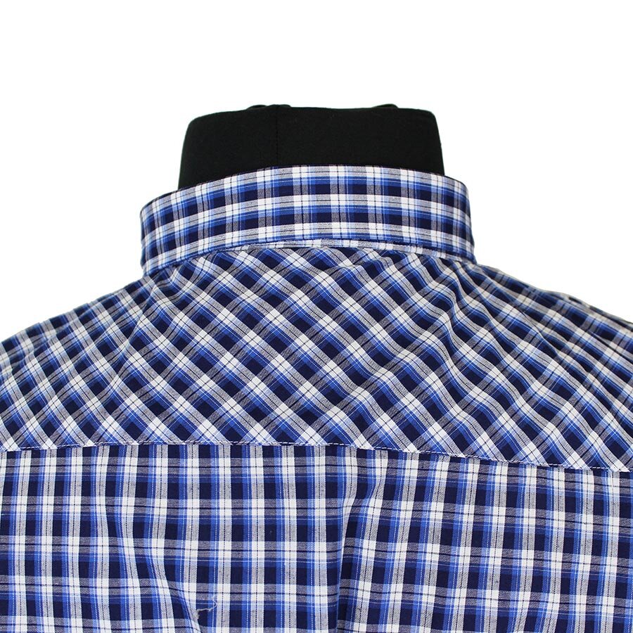 Kam 6145 Poly Cotton Mix Classic Check Shirt - KAM Jeans Available ...