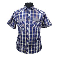 Kam 6148 Cotton Rich Retro Check with Twin Pocket Shirt