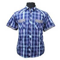 Kam 6148 Cotton Rich Retro Check with Twin Pocket Shirt