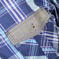 Kam 6148 Cotton Rich Retro Check with Twin Pocket Shirt