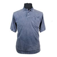 Kam 5221 Cotton Acid Wash Fashion Polo with Pocket
