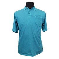 Kam 5221 Cotton Acid Wash Plain Fashion Polo with Pocket