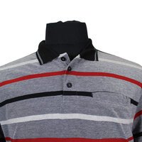 Kam 5217 Cotton Birdseye Horizontal Stripe Polo with Pocket
