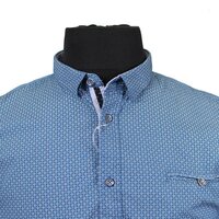 D555 Cotton Abstract Button Under SS Shirt