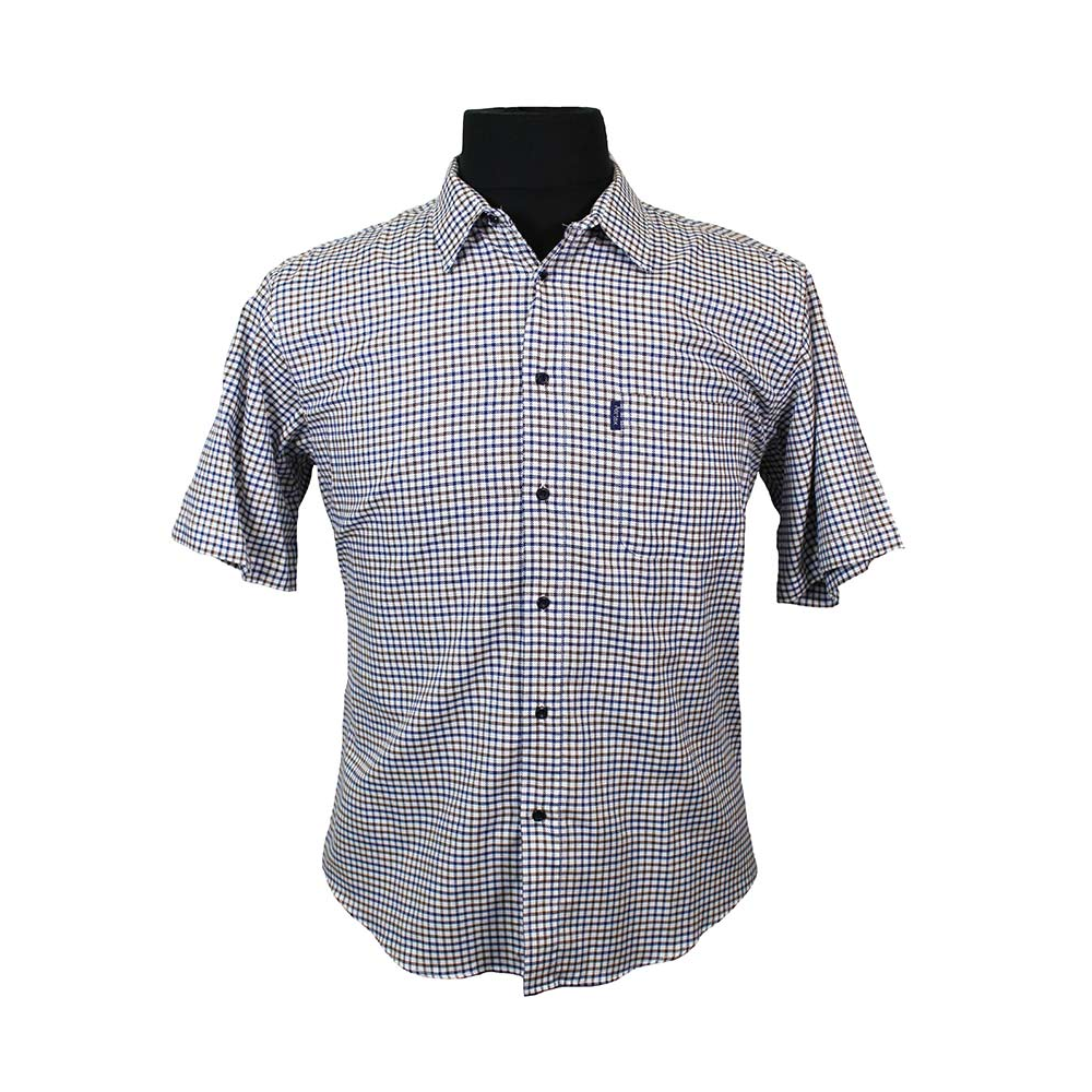 Aertex FGY007 Cellular Cotton Multi Check Shirt
