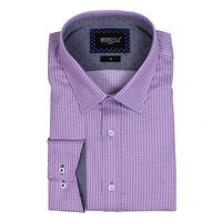 Brooksfield 1523 Luxe Cotton Micro Weave Pattern Fashion Shirt