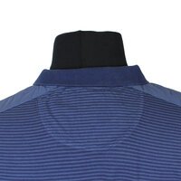 Kitaro Pure Cotton Horizontal Stripe Fashion Polo with Pocket