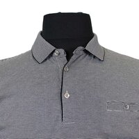 Kitaro 181544 Mercerised Cotton Dot Weave Pattern Polo with Pocket