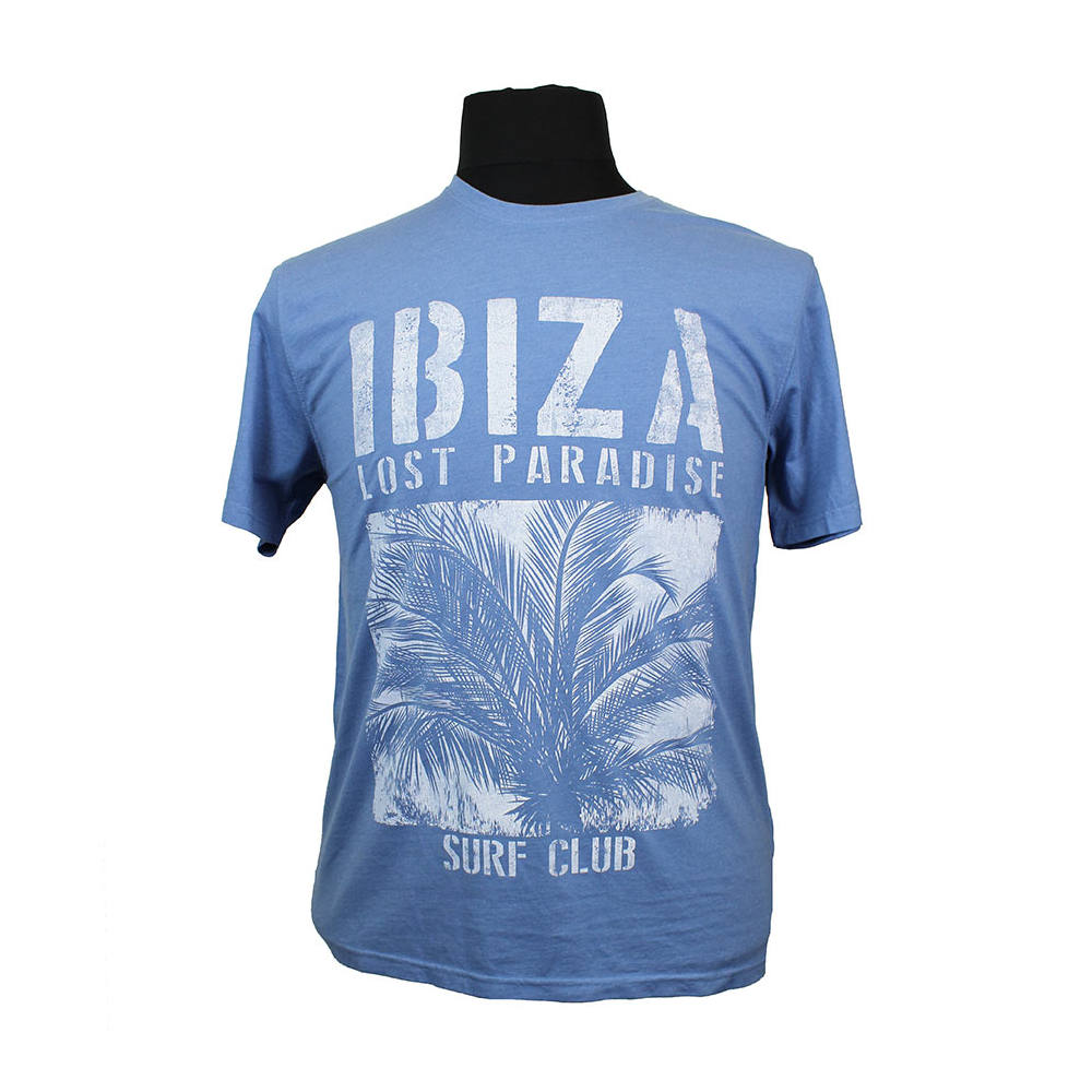 Kitaro Cotton Mix Ibiza Lost Paradise Print Tee