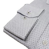 Brooksfield 1428 Luxe Cotton Dobby Weave Pin Spot Pattern Shirt