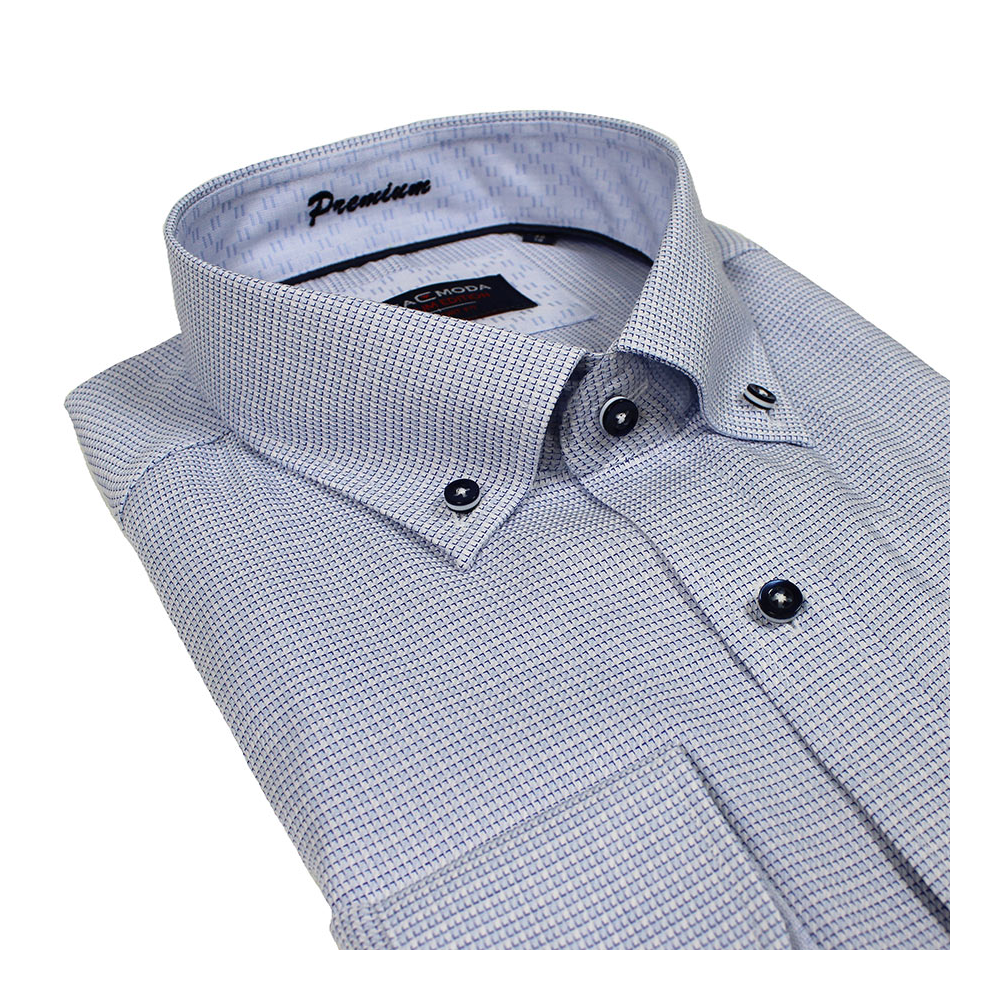 Casa Moda 51100 Pure Cotton Neat Pattern with Buttondown Collar