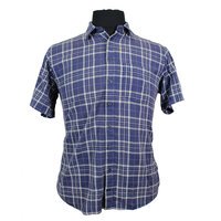 Replika 81334 Textured Cotton Large Check Fashion Shirt