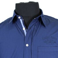 North 56 81150 Pure Cotton Zip Button Front Fashion Shirt