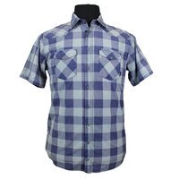 Replika 81333 Pure Cotton Twin Pocket Check Fashion Shirt