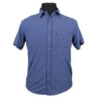 Replika 81338 Textured Cotton Small Box Pattern Fashion Shirt