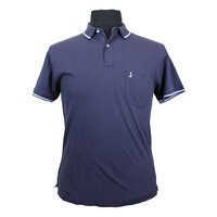 North 56 81141 Pique Cotton with Trim Collar Pocket Polo