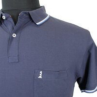 North 56 81141 Pique Cotton with Trim Collar Pocket Polo