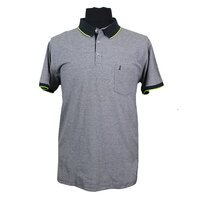 North 56 81143 Cotton Marl Weave Pocket Polo with Trim