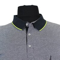 North 56 81143 Cotton Marl Weave Pocket Polo with Trim