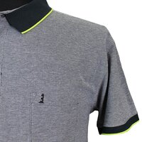 North 56 81143 Cotton Marl Weave Pocket Polo with Trim