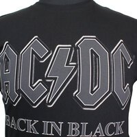 Replika 81390 Pure Cotton Licensed ACDC  Back In Black Fashion Tee