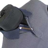 North 56 81142 Cotton Mini Pattern Pocket Polo with Trim
