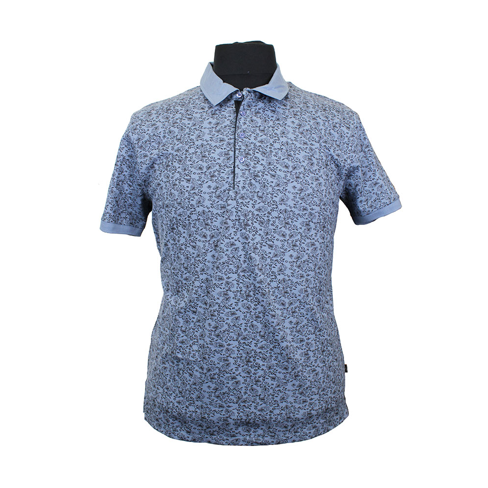 Kitaro 181568 Pure Cotton Paisley Pattern Fashion Polo