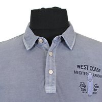 Kitaro 181513 Pure Cotton West Coast Surf Logo Polo