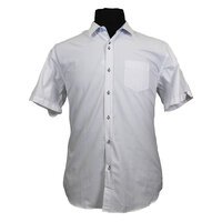 Pureshirt Platinum183 Cotton Rich Self Colour Slub Pattern Shirt