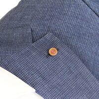 Rembrandt BU1279 Pure Linen Micro Check Fashion Jacket