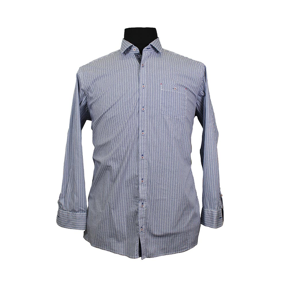 Casa Moda 29017 Stretch Cotton Droplet Pattern Shirt