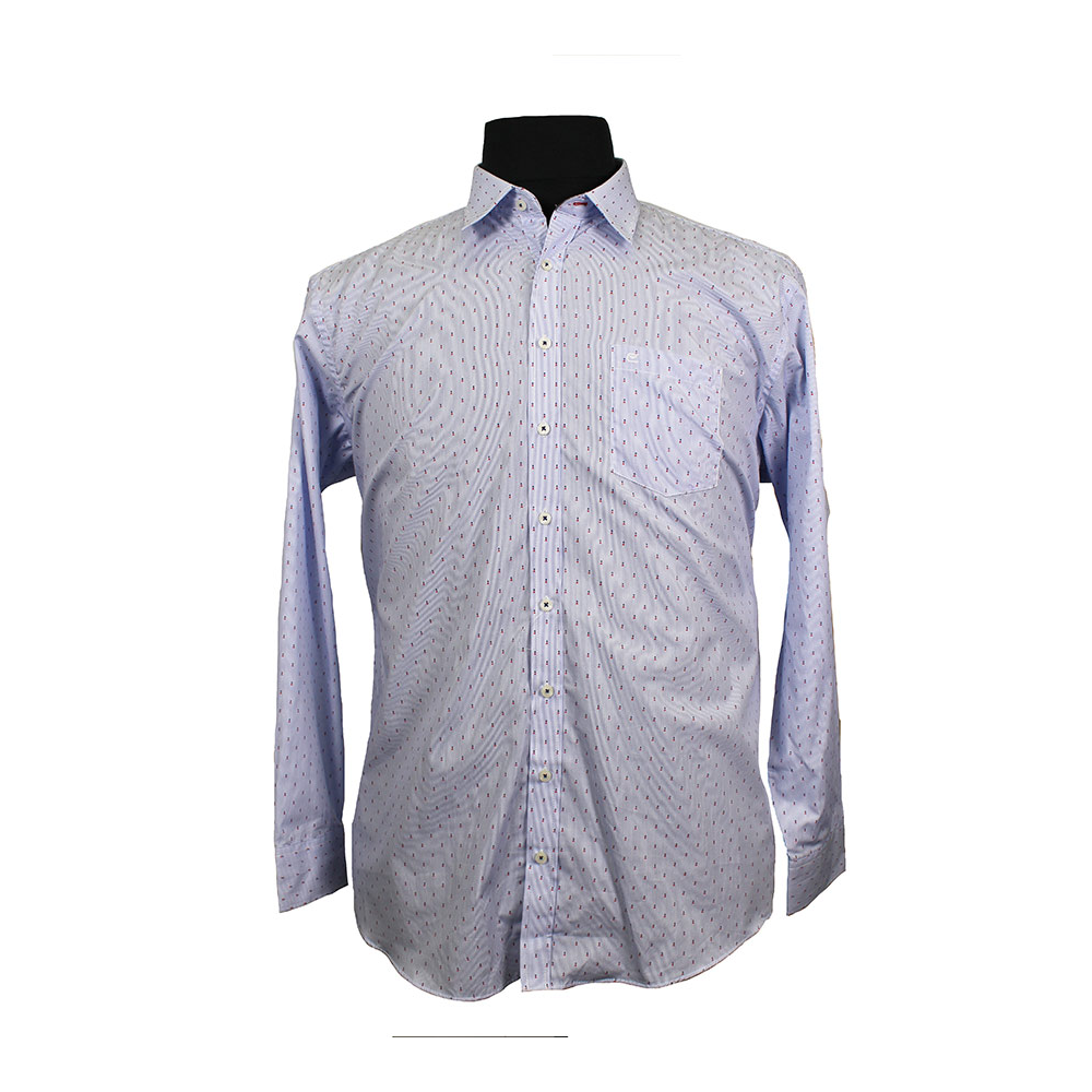 Casa Moda 29411 Pure Cotton Narrow Stripe with Pattern Shirt