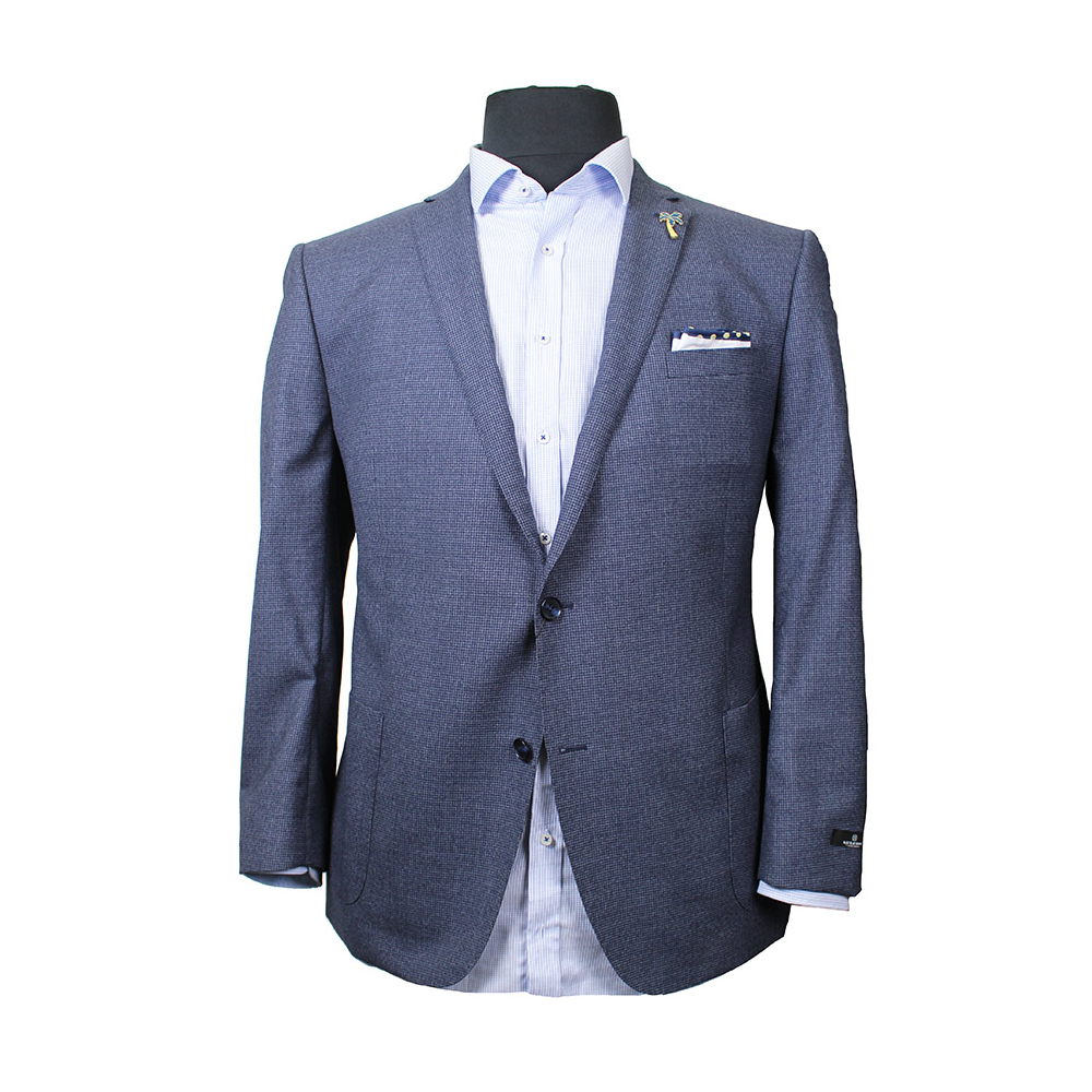 Savile Row DJ1 Pure Wool Houndstooth Weave Sports Coat