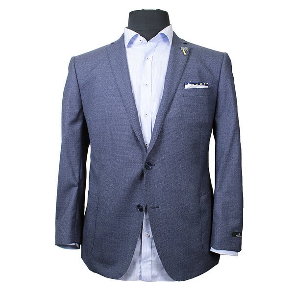 Savile Row DJ1 Pure Wool Houndstooth Weave Sports Coat-shop-by-brands-Beggs Big Mens Clothing - Big Men's fashionable clothing and shoes