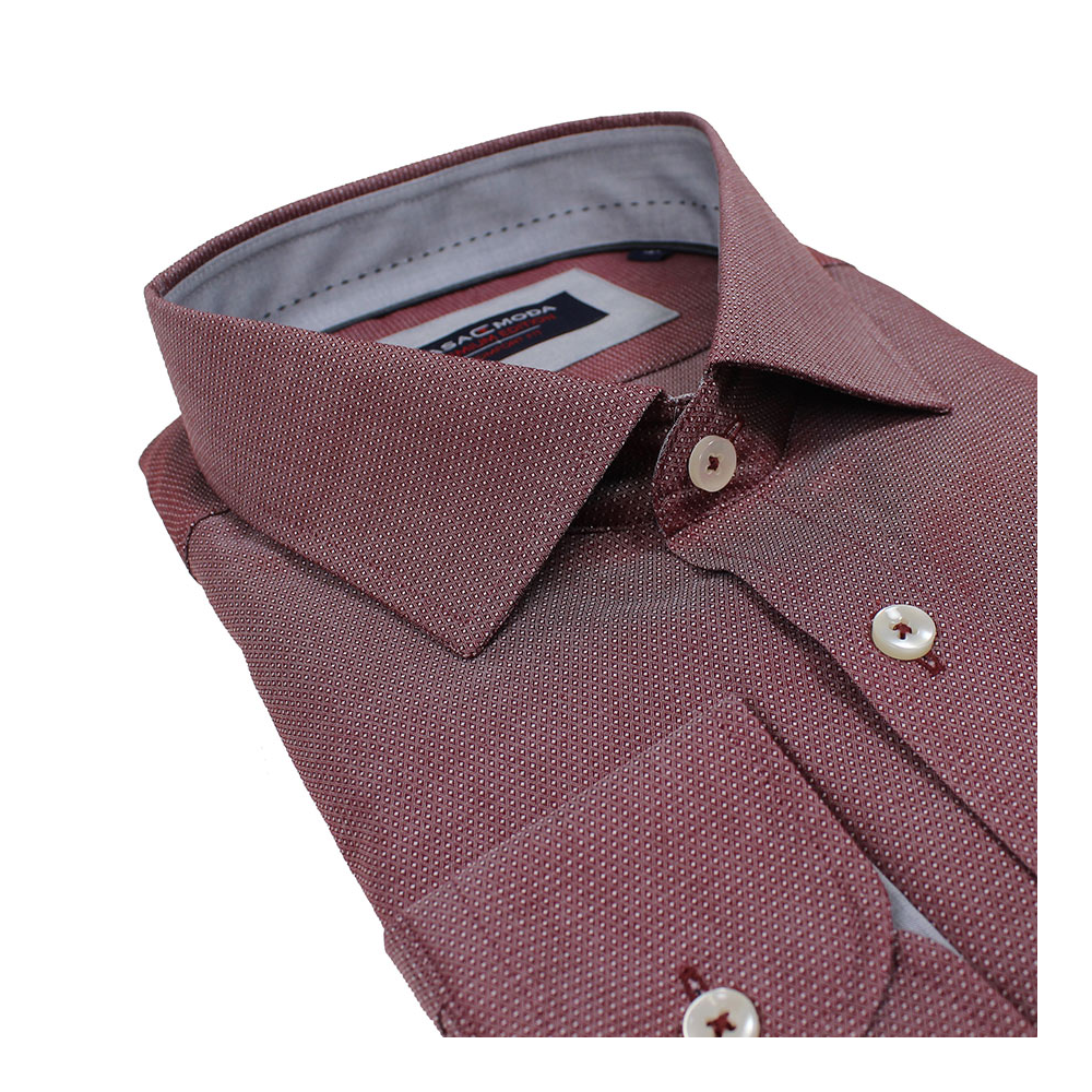 Casa Moda 28172 Non Iron Cotton Mini Spot Pattern Business Shirt