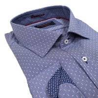 Casa Moda 28346 Non Iron Cotton Dash Pattern Business Shirt
