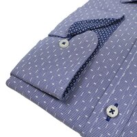 Casa Moda 28346 Non Iron Cotton Dash Pattern Business Shirt